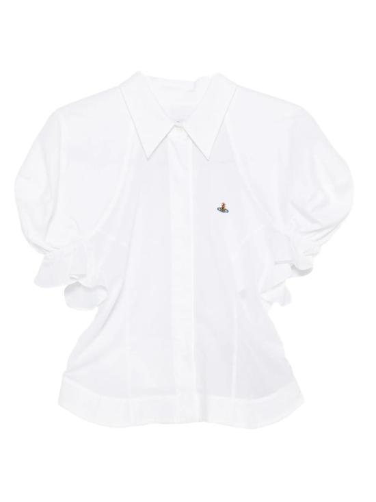 25FW 비비안웨스트우드 탑 15050015W0187 61424 A401 WHITE