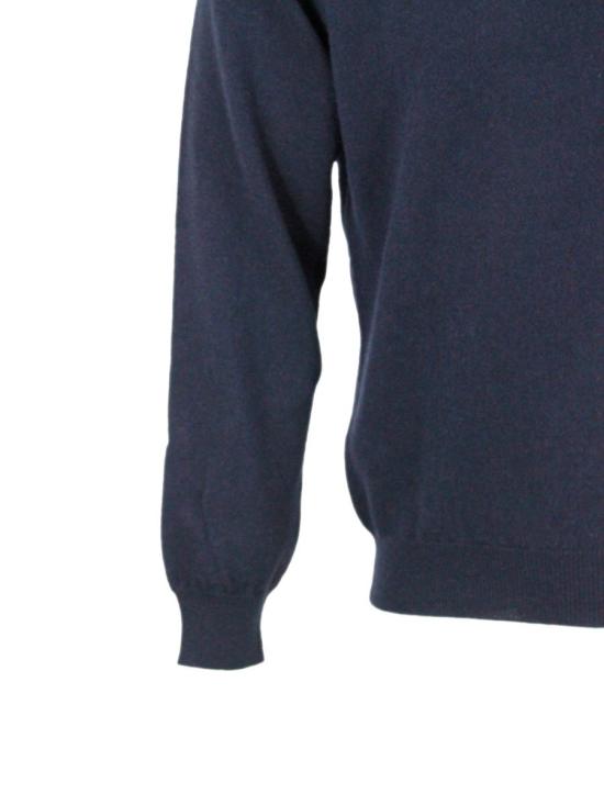 25FW 필리포 드 로렌티스 터틀넥 DV1MLCA12R891 BLU OLTREMARE - FILIPPO DE LAURENTIIS