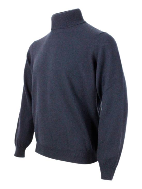 25FW 필리포 드 로렌티스 터틀넥 DV1MLCA12R891 BLU OLTREMARE - FILIPPO DE LAURENTIIS