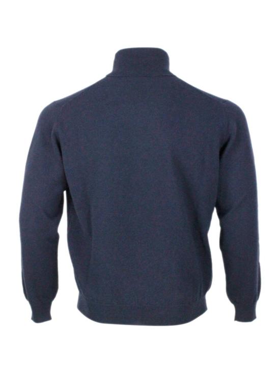 25FW 필리포 드 로렌티스 터틀넥 DV1MLCA12R891 BLU OLTREMARE - FILIPPO DE LAURENTIIS