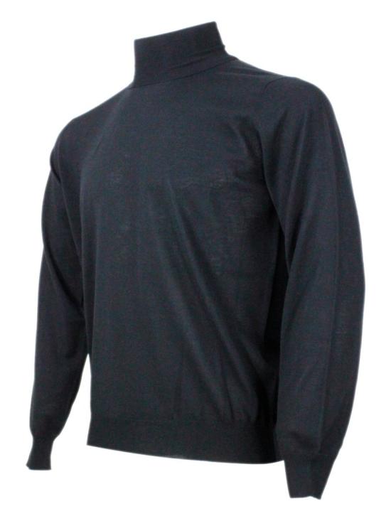 25FW 필리포 드 로렌티스 터틀넥 DV1MLRM16R990 Black - FILIPPO DE LAURENTIIS