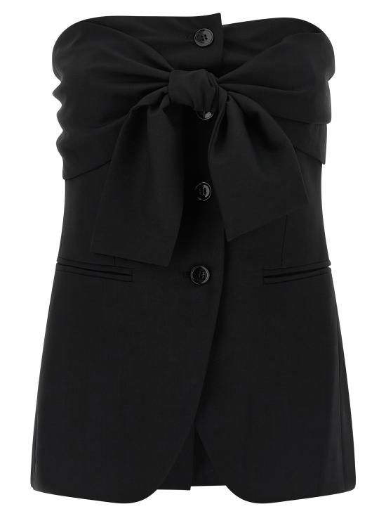 25FW 막스마라 민소매 티셔츠 2521166031600004 Black