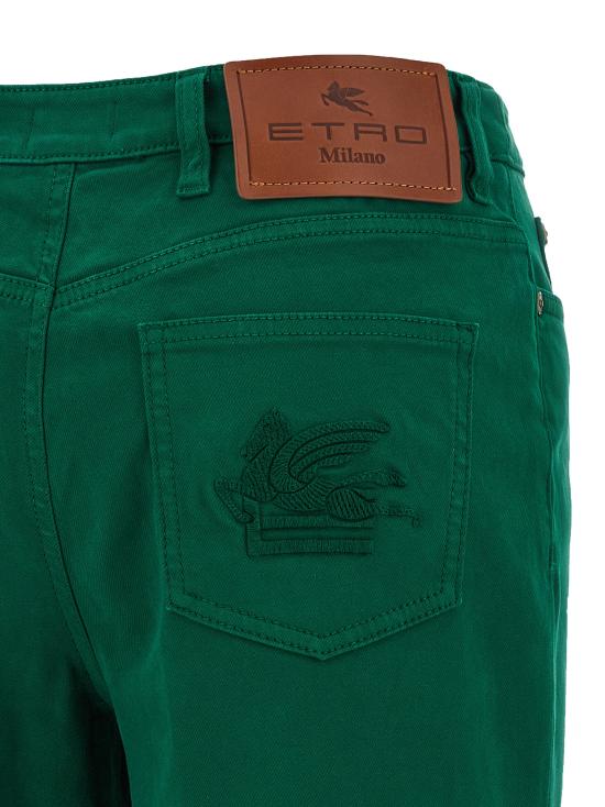 25FW 에트로 스트레이트 팬츠 WRNB0026AV689V0402 Green - ETRO