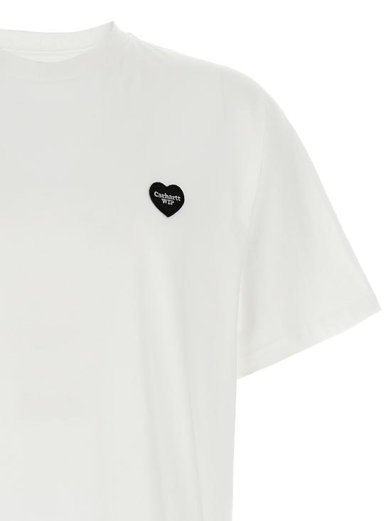 25FW 칼하트 WIP 탑 I03520302XX White Black - CARHARTT WIP