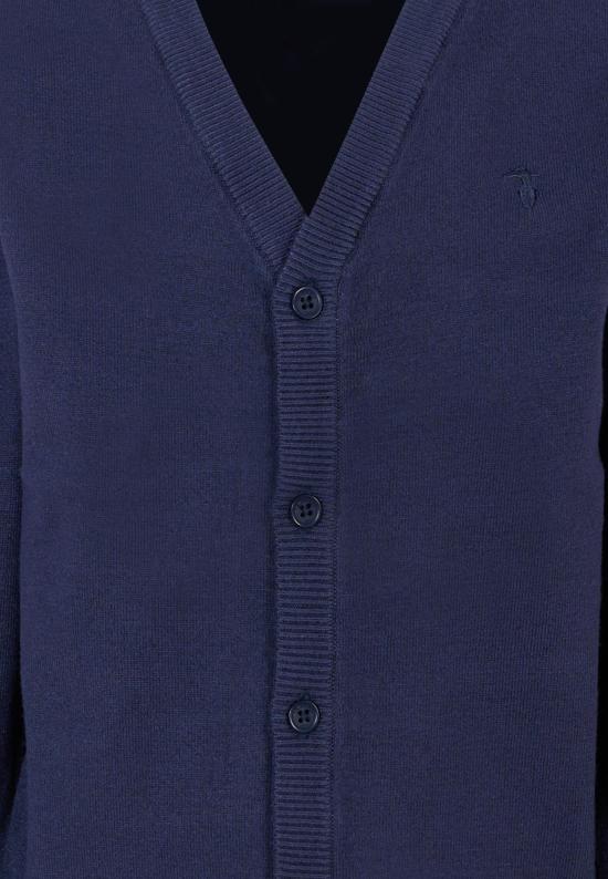 25FW [키즈] 트루사르디 가디건 TBA25010CD PEACOAT BLUE - TRUSSARDI
