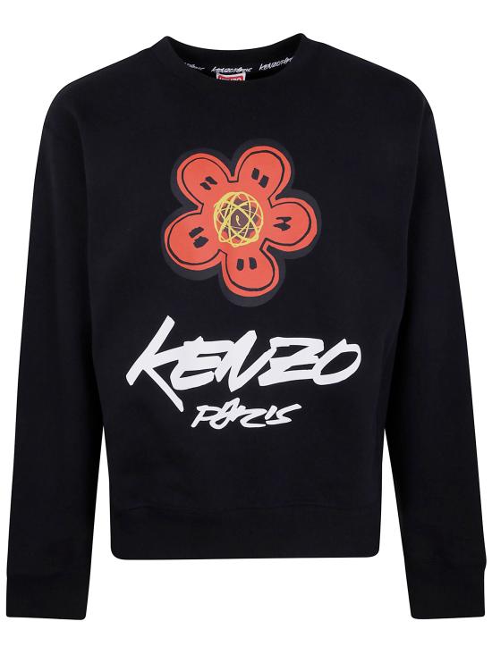 25FW 겐조 긴팔 티셔츠 FF65SW2524MC 99J BLACK - KENZO