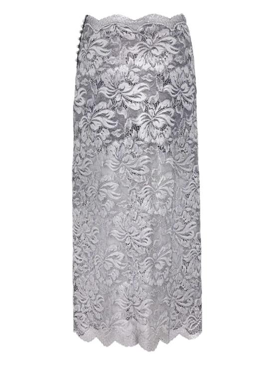 25FW 파코라반 롱 스커트 25AJJU598PA0244 V912 BLACK SILVER - PACO RABANNE