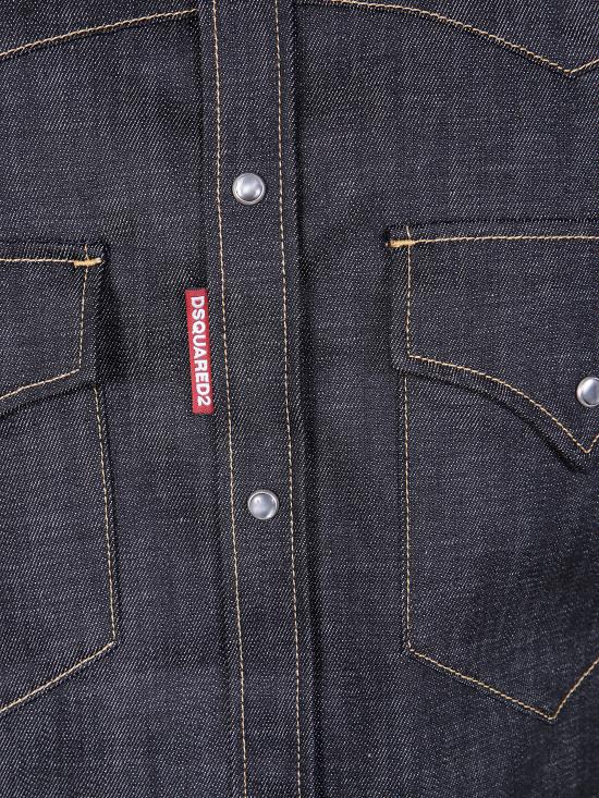 25FW 디스퀘어드2 긴팔 셔츠 S71DM0810 S30357 900 BLACK - DSQUARED2