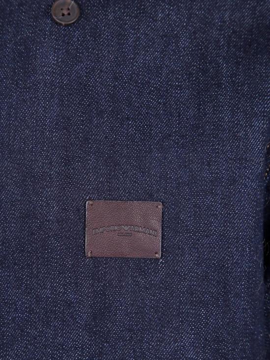 25FW 엠포리오 아르마니 긴팔 셔츠 EM003696 AF19841 MB001 BLUE DENIM - EMPORIO ARMANI