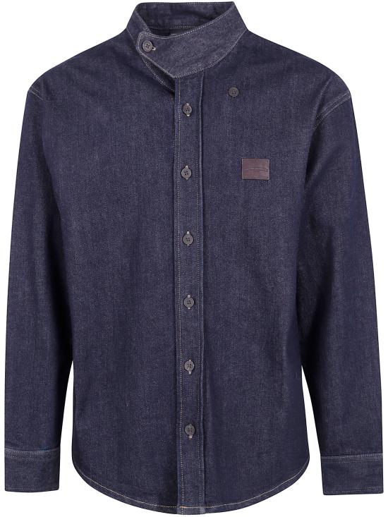 25FW 엠포리오 아르마니 긴팔 셔츠 EM003696 AF19841 MB001 BLUE DENIM