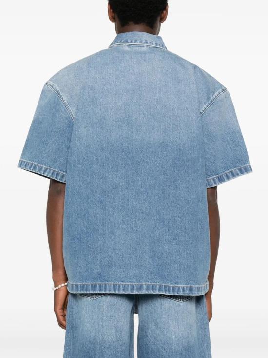 25FW 세븐포올맨카인드 반팔 셔츠 7TI10E35 U71DS BLUE - 7 FOR ALL MANKIND