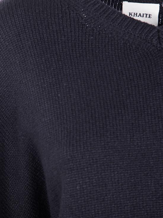 25FW 케이트 울프 캐시미어 스웨터 8894650 200 BLACK - KHAITE