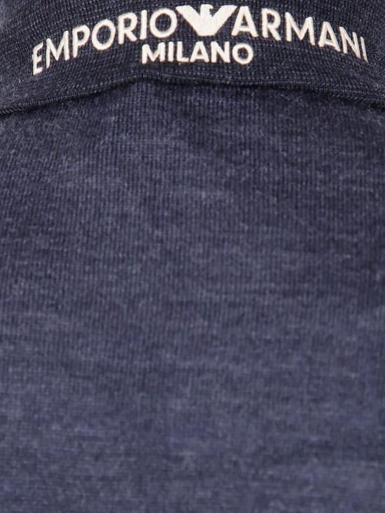 25FW 엠포리오 아르마니 터틀넥 EM001516 AF14199 M8049 DARK GREY MELANGE BLACK - EMPORIO ARMANI