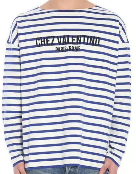 25SS 발렌티노 가라바니 긴팔 티셔츠 6V3MG16RAPV RGY BURRO INDACO