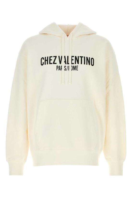 25SS 발렌티노 가라바니 후드 티셔츠 6V3MF28NAPJ A03 AVORIO