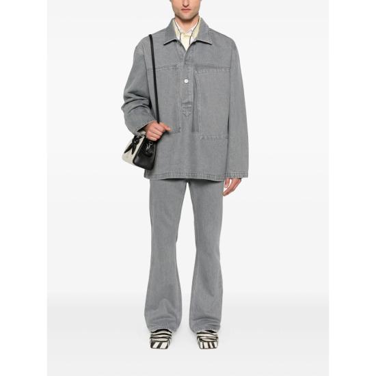 25FW JW앤더슨 폴로 티셔츠 DS0014 PG1837 906 GREY - JW ANDERSON