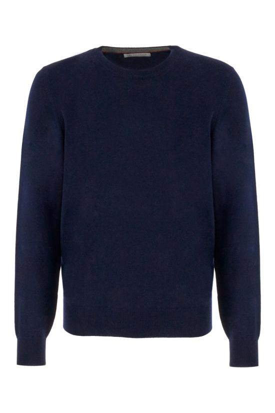 25FW 브루넬로 쿠치넬리 캐시미어 니트 스웨터 M2200100 CW425 BLUE