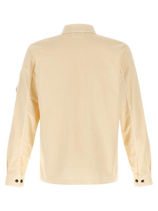 25FW 씨피 컴퍼니 코듀로이 렌즈 버튼 오버셔츠 19CMOS072A006410O402 Beige - C.P. COMPANY