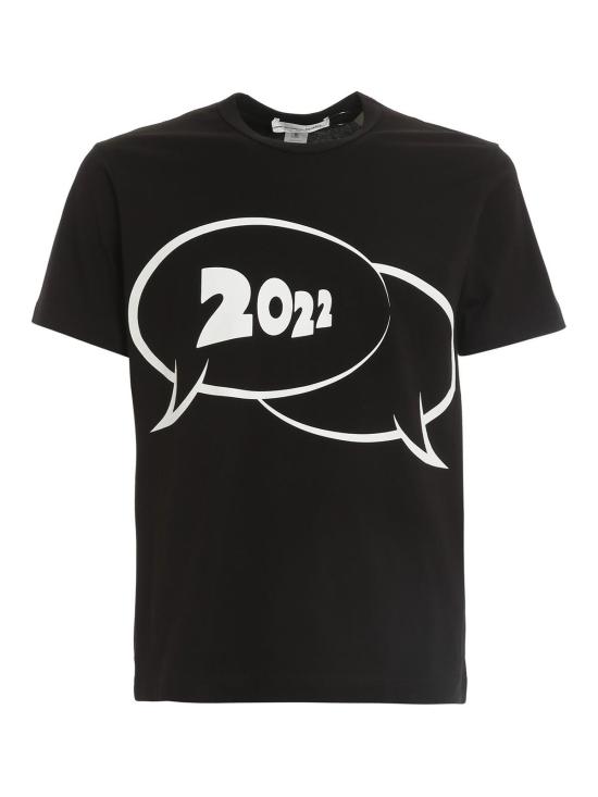  꼼데가르송 반팔 티셔츠 FIT009S221 Black