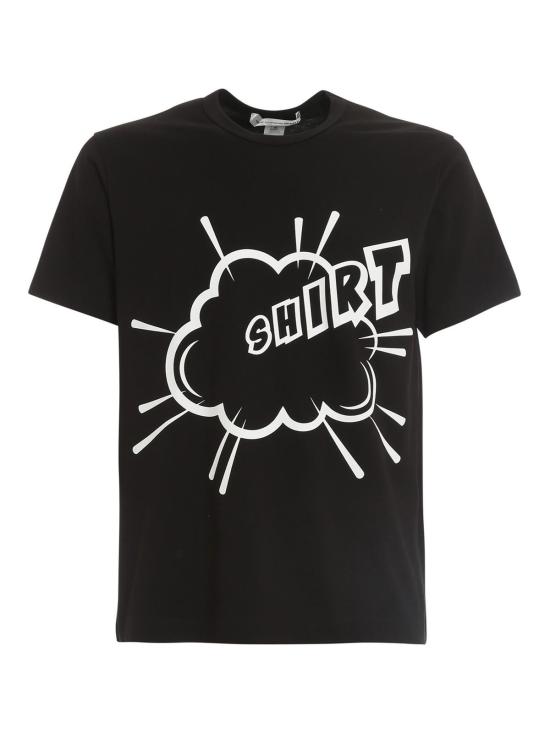  꼼데가르송 반팔 티셔츠 FIT008S221 Black