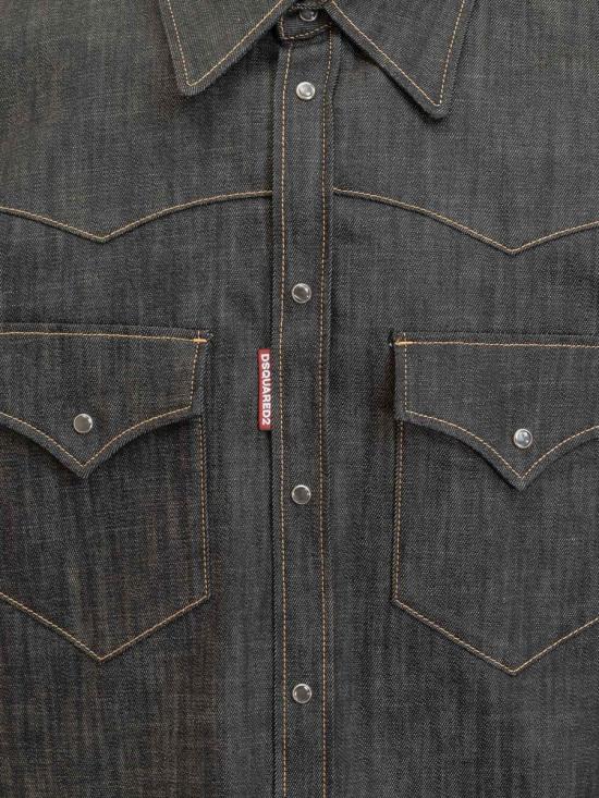 25FW 디스퀘어드2 긴팔 셔츠 S71DM0810S30357 900 Black - DSQUARED2