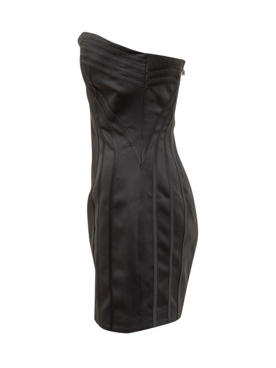 25FW 로테이트 숏 원피스 114417100 100 BLACK - ROTATE