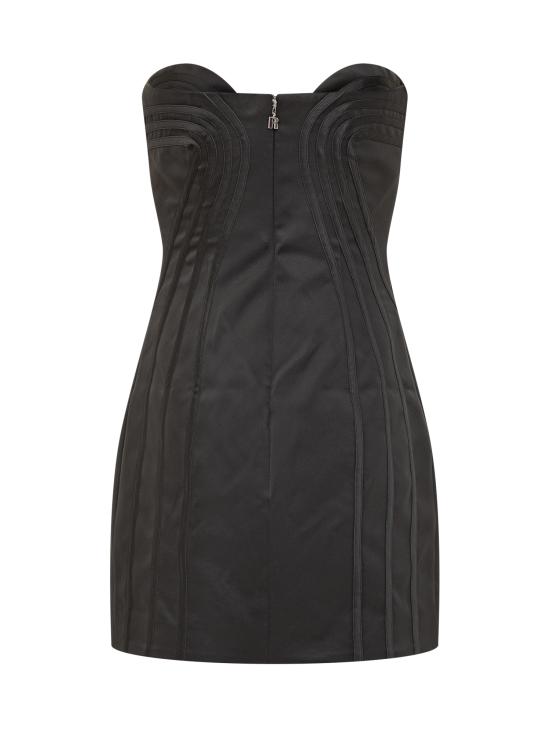 25FW 로테이트 숏 원피스 114417100 100 BLACK - ROTATE