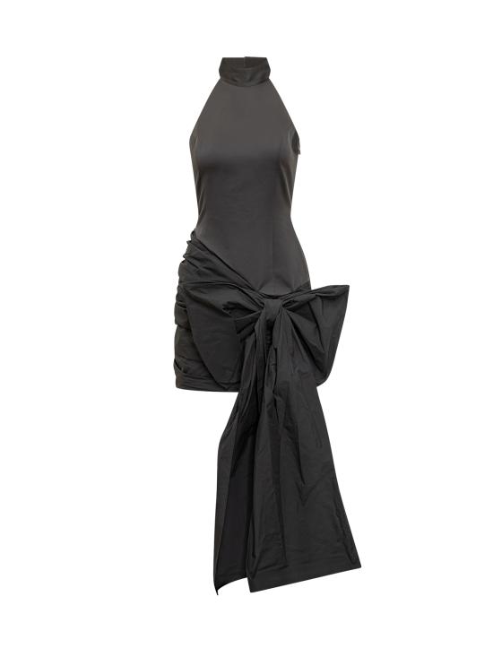 25FW 로테이트 롱 원피스 114519100 100 BLACK