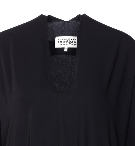 25FW MM6 메종마르지엘라 미디 원피스 S52DD0069 S43455900 Black - MM6 MAISON MARGIELA