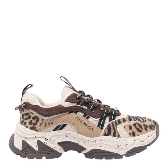 25FW 스티브매든 스니커즈 ANIMATESL BRN LEOPARD Brown