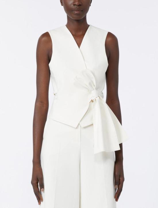 25FW 막스마라 베스트 2521156011600005 WHITE - MAX MARA