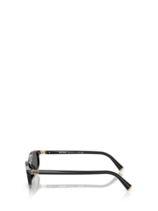 26FW 미우미우 타원형 프레임 선글라스 MU A06S 16K08Z BLACK - MIU MIU