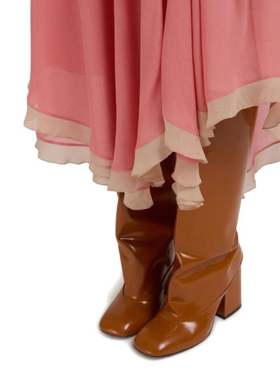 25FW 마르니 미디 스커트 GOMA0770QVUTSG22 00C33 ROSA PESCA - MARNI