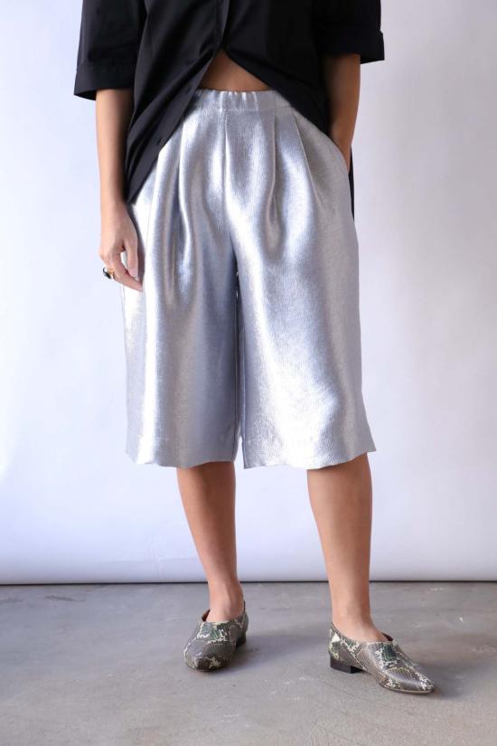  마리아 맥마누스 숏팬츠 마리아 맥 마누스 플랩 포켓 바스켓볼 숏 실버