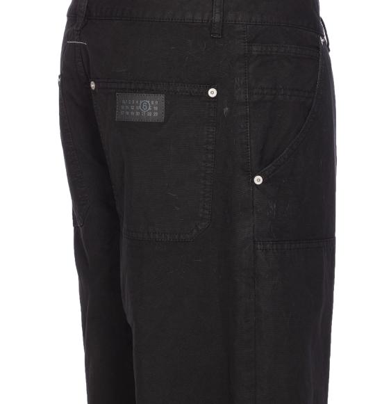 25FW MM6 메종마르지엘라 데님 팬츠 SH2LA0044 S78548900 Black - MM6 MAISON MARGIELA