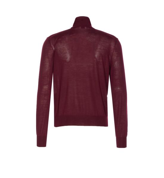 25FW 생로랑 울 터틀넥 스웨터 821739 Y76GM6040 Red - SAINT LAURENT