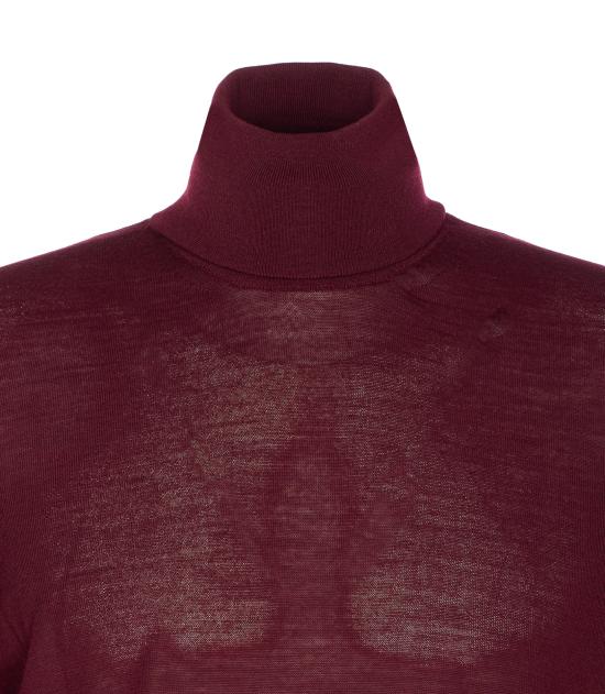 25FW 생로랑 울 터틀넥 스웨터 821739 Y76GM6040 Red - SAINT LAURENT