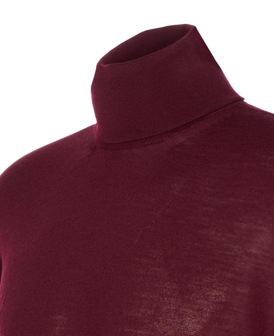 25FW 생로랑 울 터틀넥 스웨터 821739 Y76GM6040 Red - SAINT LAURENT