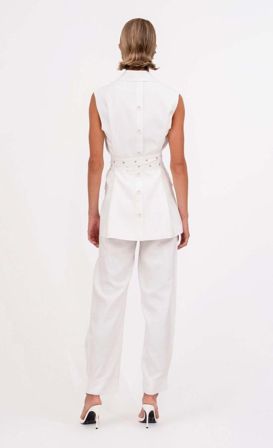  논살란트 레이블 베스트 논샬란트 라벨 마리  화이트 - NONCHALANT LABEL