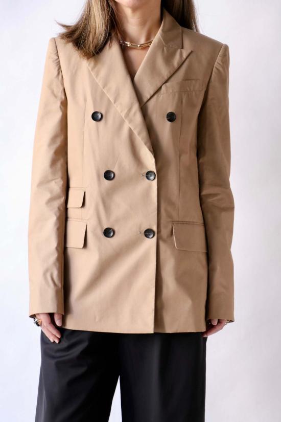  마리아 맥마누스 수트 자켓 마리아 맥 마누스 빌렛 더블 브레스티드 블레이저 월넛 - MARIA MCMANUS