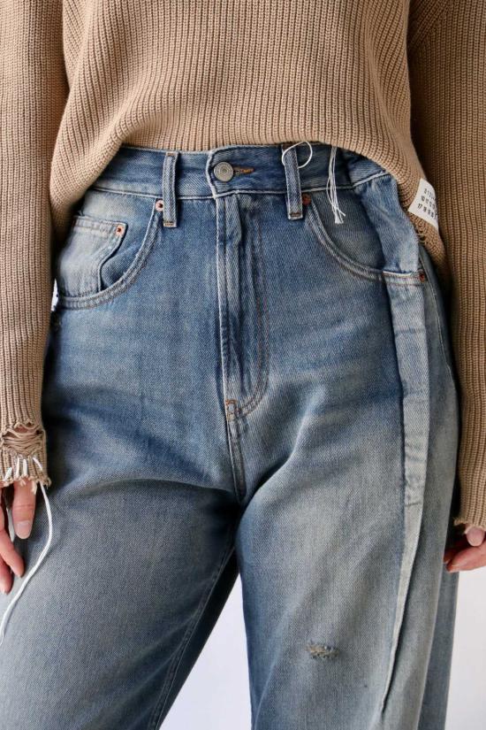  MM6 메종마르지엘라 데님 팬츠 Mm6 메종 마르지엘라 5포켓  그레이/블루 - MM6 MAISON MARGIELA