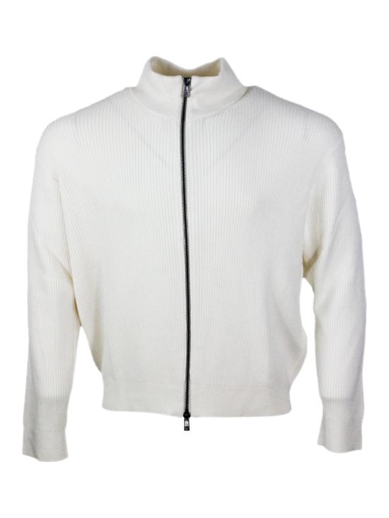 25FW 알마니 집업 니트 XM000912AF10348 U0009 Beige