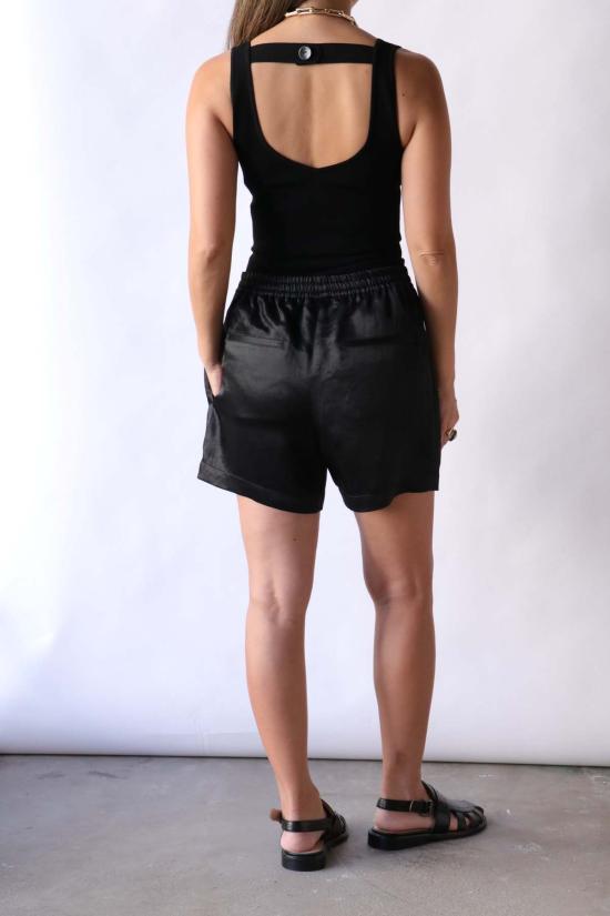  마리아 맥마누스 민소매 티셔츠 마리아 맥 마누스 홀터 탑 블랙 - MARIA MCMANUS