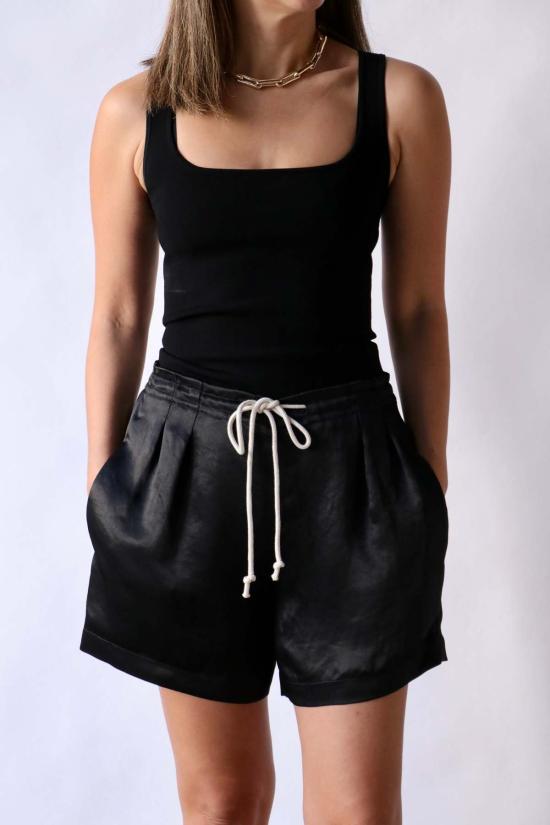  마리아 맥마누스 민소매 티셔츠 마리아 맥 마누스 홀터 탑 블랙