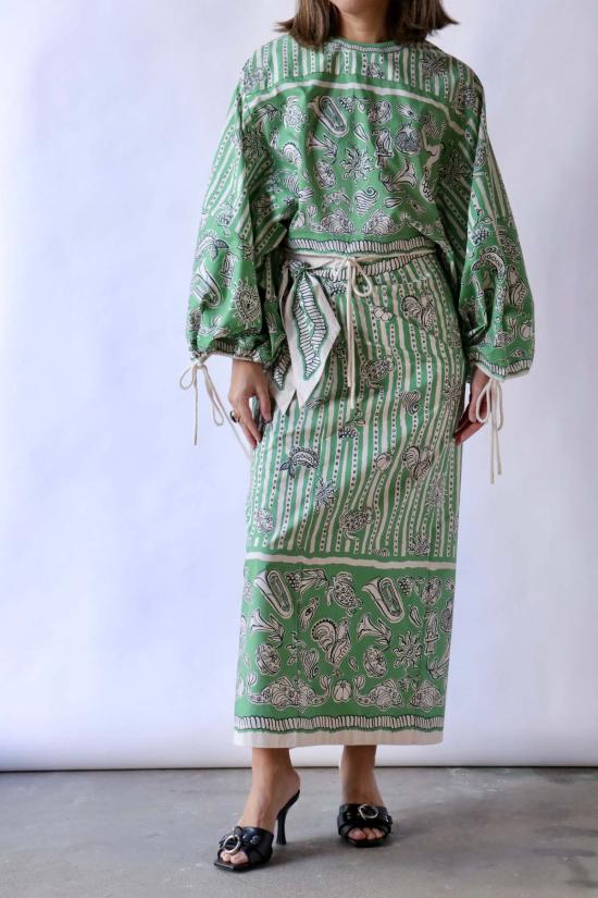  알레메 롱 스커트 알에메 룰라 사 - ALEMAIS