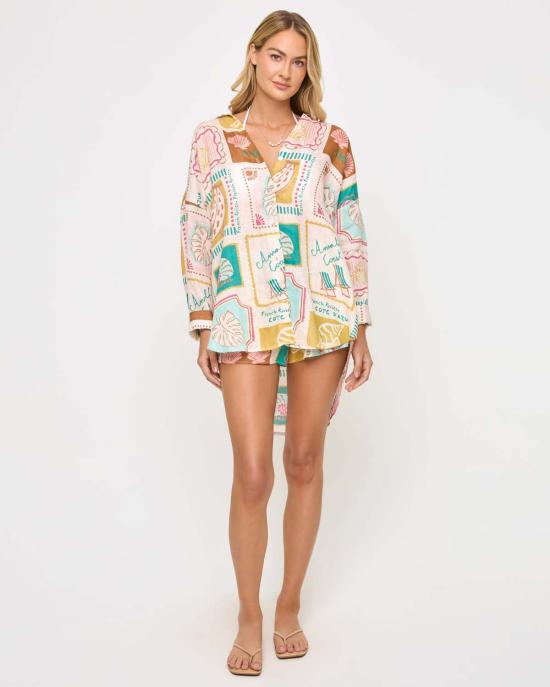  엘스페이스 비치용품 LSpace 리오 튜닉 엽서 - L SPACE