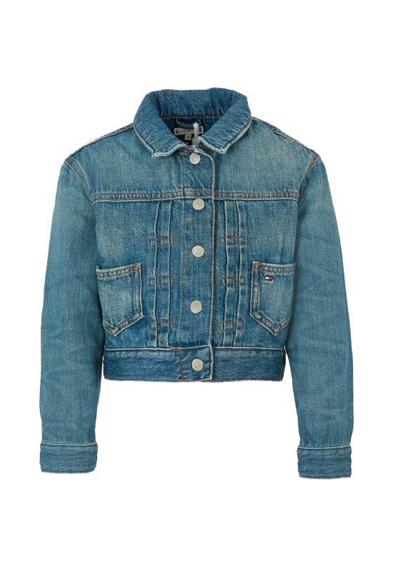25FW [키즈] 타미힐피거 데님 자켓 25CTHKG0KG08752 1BK DENIM