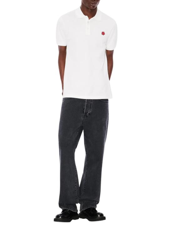 25FW 겐조 폴로 티셔츠 FF65PO1534PU 02 CLASSIC PIQUE OFF WHITE - KENZO