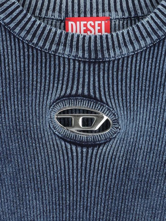 25FW 디젤 긴팔 티셔츠 A14810 0ANAH 8AT Blue - DIESEL