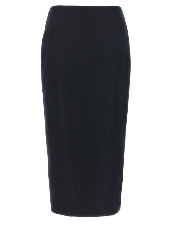 25FW 블레이즈 미디 스커트 SKLSK01MNENB01 Blue